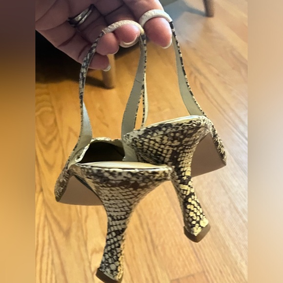 Karen Scott sling back heels Leather animal print Size 9 New - Picture 5 of 7